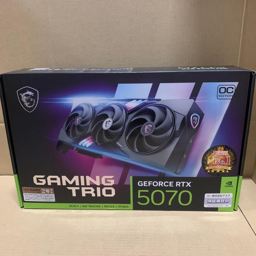 めい　新品　MSI RTX 5070 12G Gaming Trio OC
