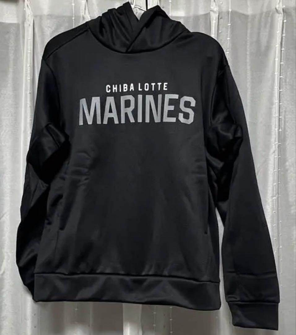 千葉ロッテマリーンズ プラクティスパーカー ブラック M