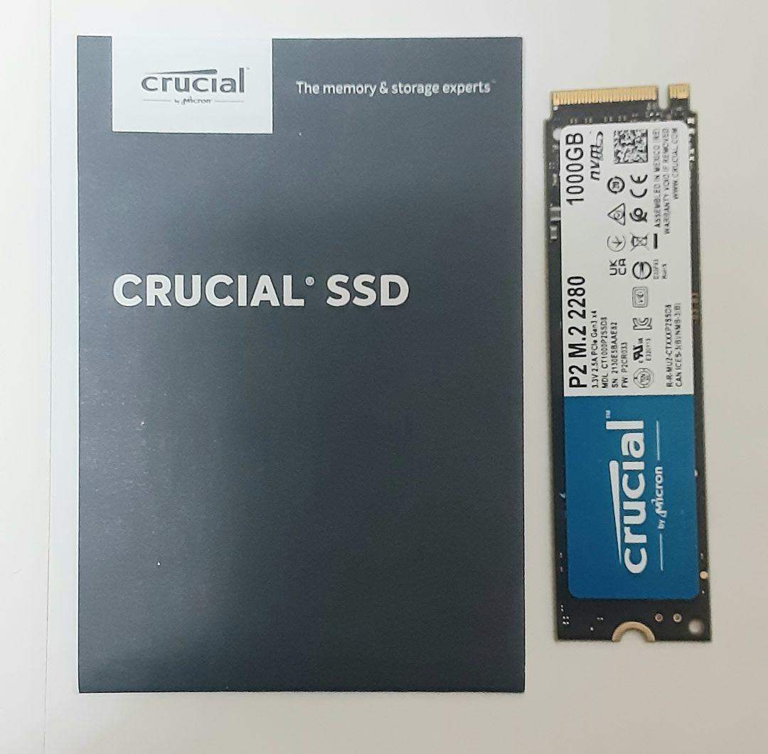 内蔵型SSD Crucial P2 M.2 2280 1000GB SSD