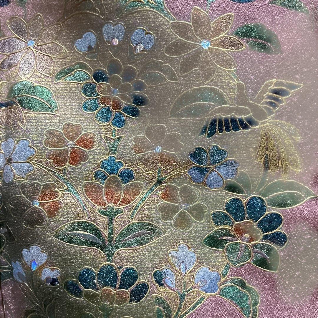 「1月展」 No.2712 正絹作家物金銀彩訪問着　落款　美品