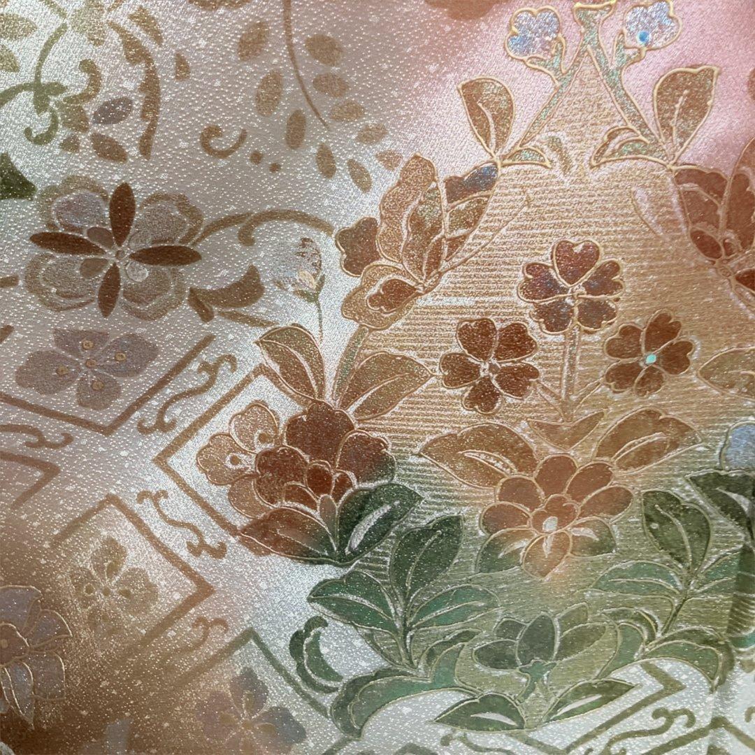 「1月展」 No.2712 正絹作家物金銀彩訪問着　落款　美品