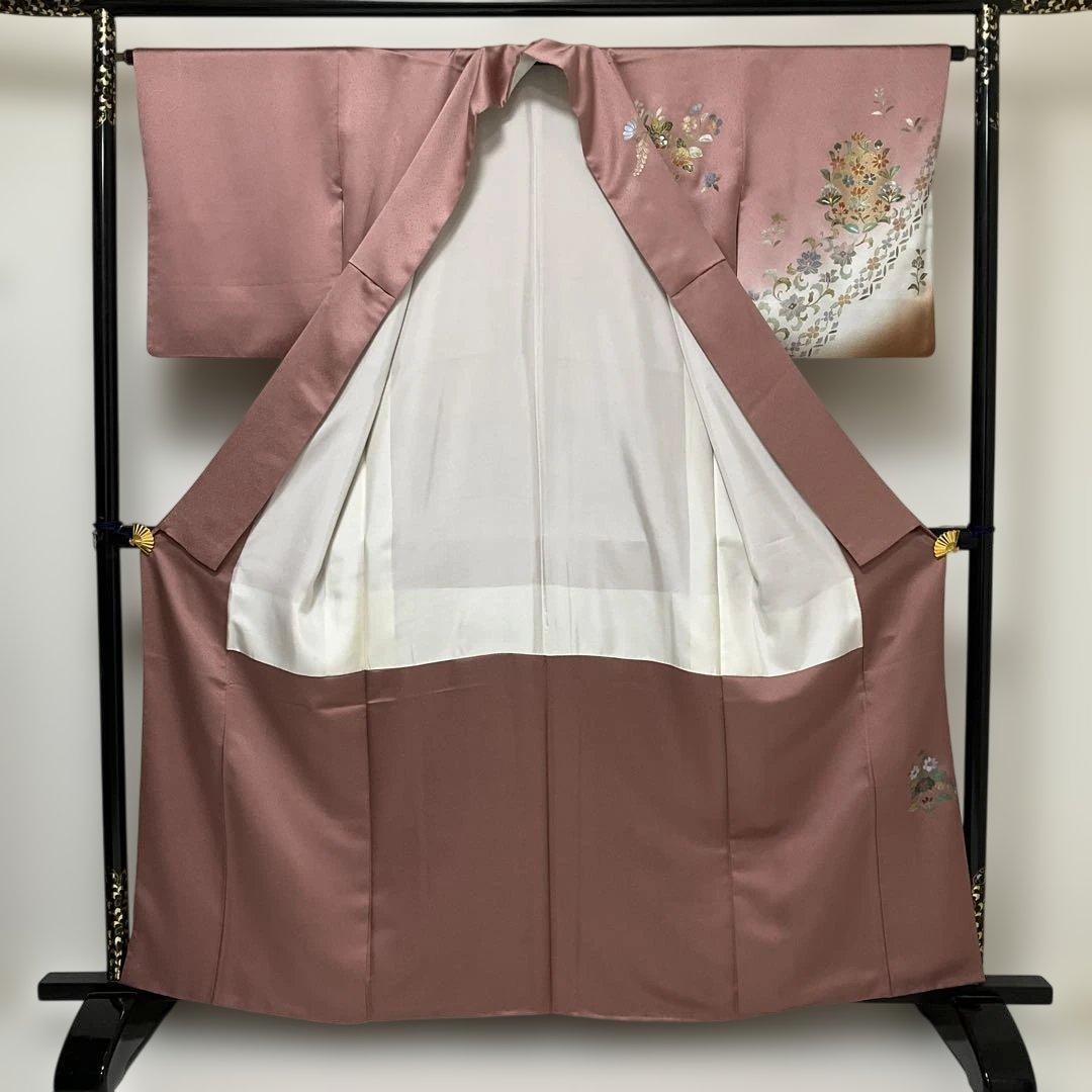 「1月展」 No.2712 正絹作家物金銀彩訪問着　落款　美品