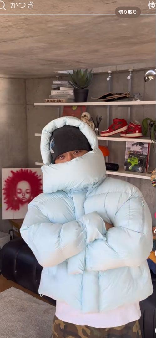 かつきくん着用　trend vision Mサイズ　ライトブルー