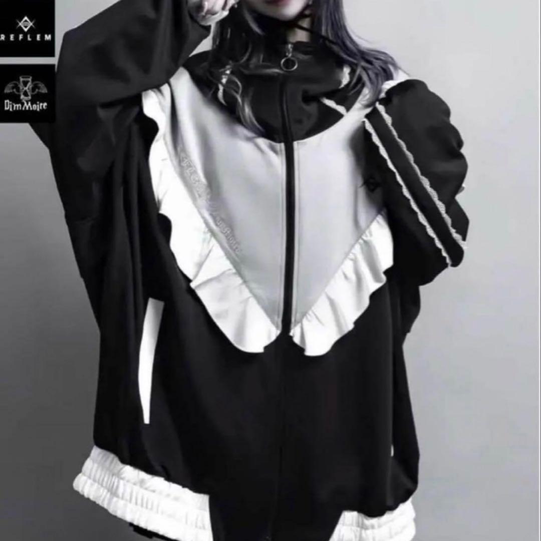 【REFLEM×DimMoire】切り替えジャージパーカー【コラボ商品】