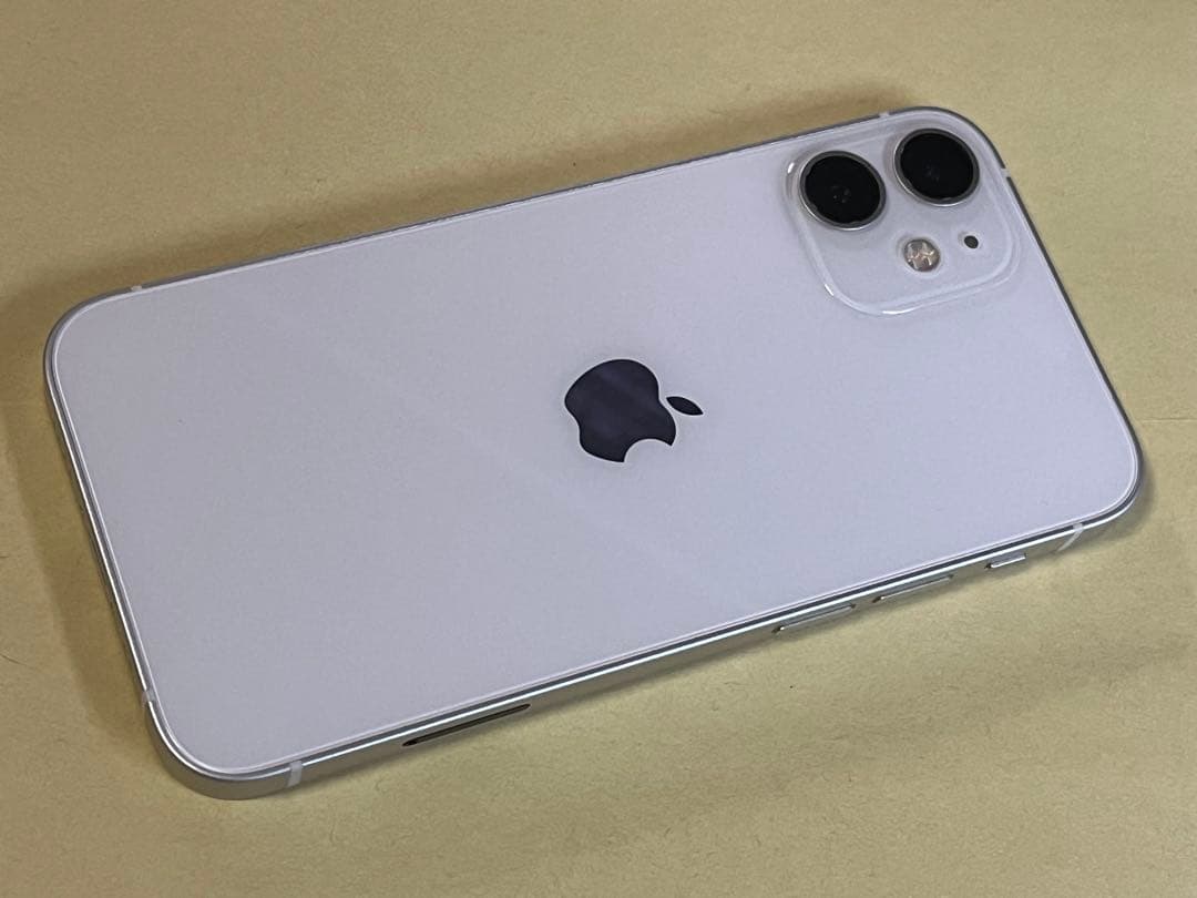 美品 SIMフリー iphone 12 mini 64gb white 白