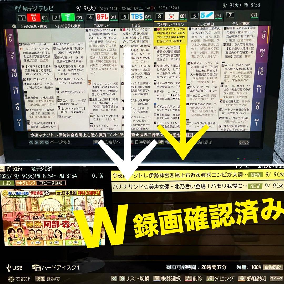 ⭐️超特セット⭐️TOSHIBA【REGZA 37v型】液晶テレビ➕録画HDD