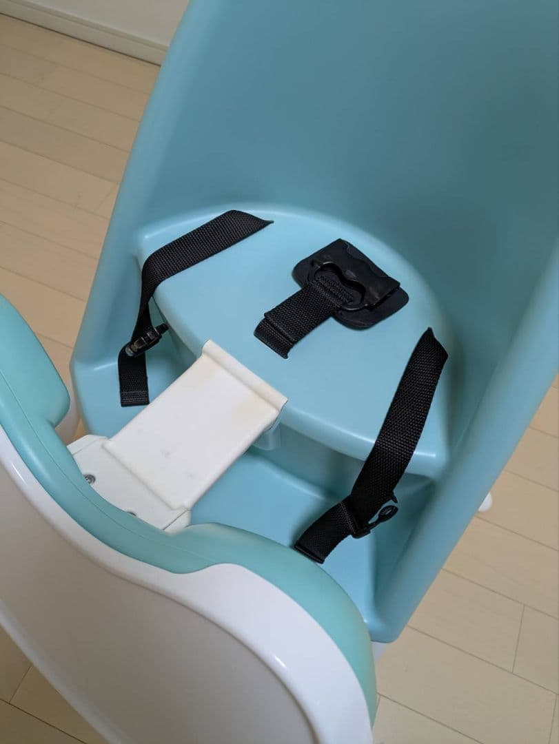 BABYBJÖRN ベビーチェア 水色 取り外しトレイ付き