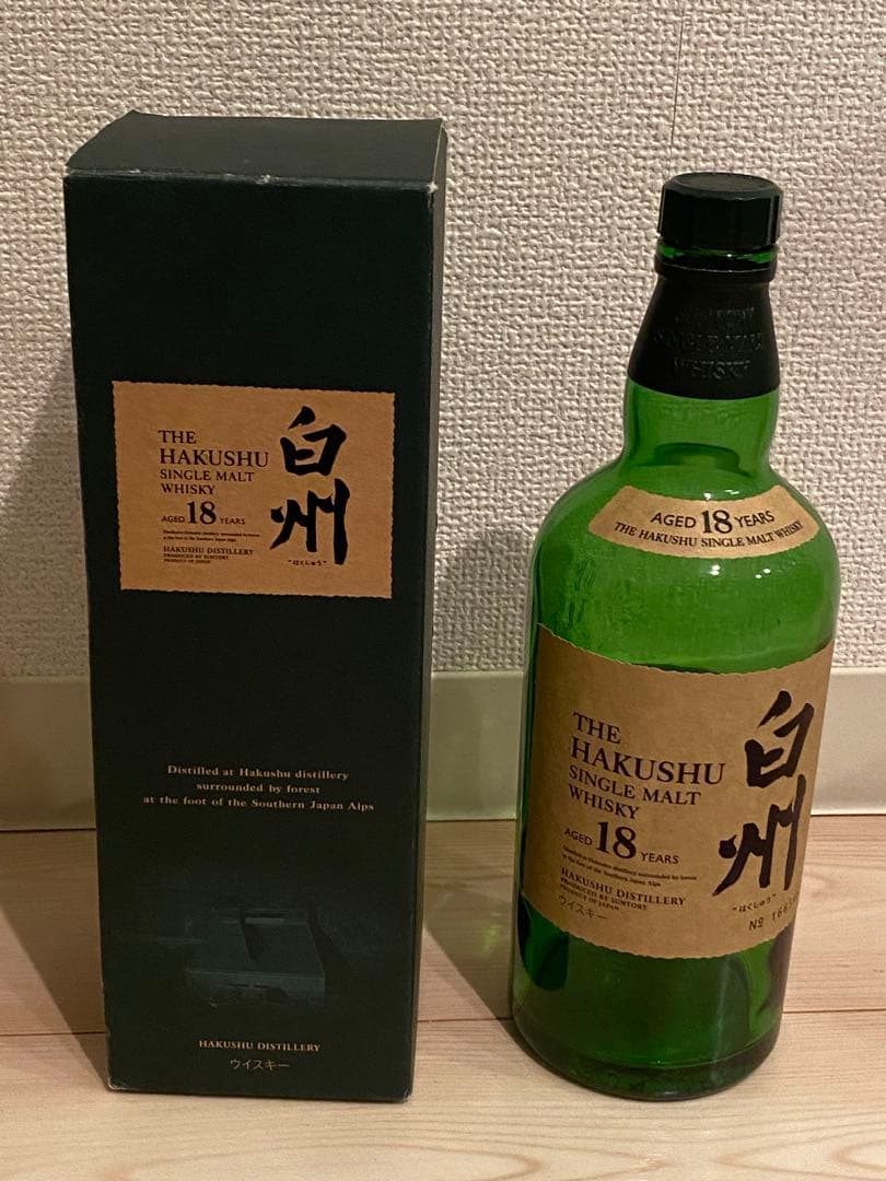 【今週末限定値下げ空き瓶＋箱付き】白州18年シングルモルトウイスキー 700ml