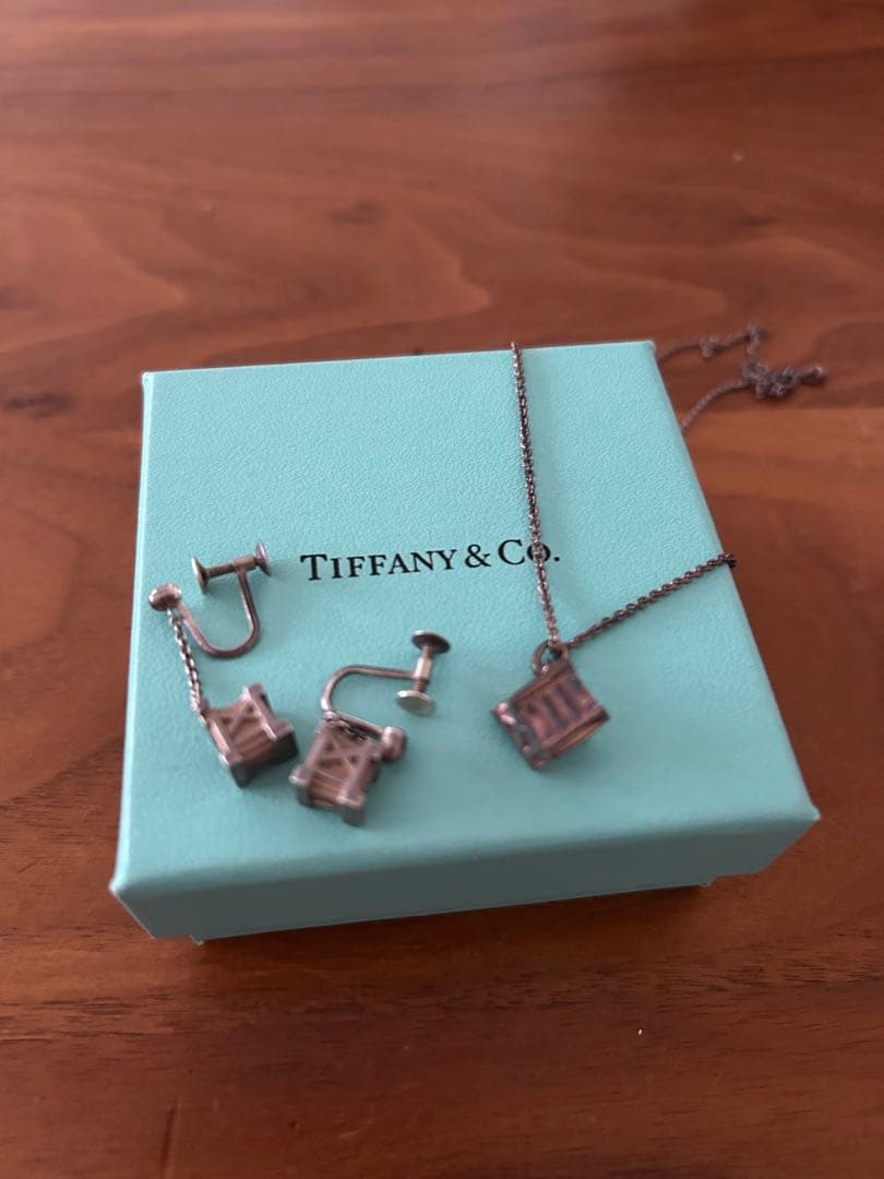 yuka　ティファニー　アトラスキューブ　ネックレス　イヤリングセット