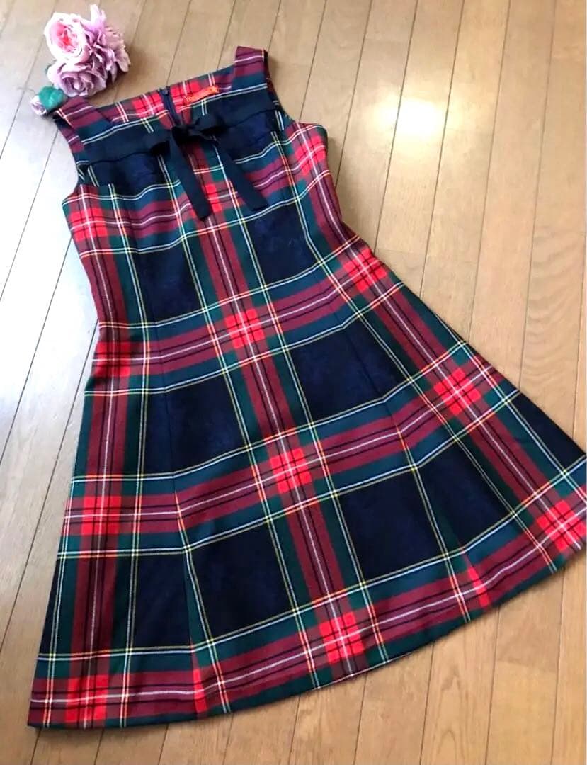 Yorklandヨークランド ライオン ジャガード　ウールワンピース ❤️チェック