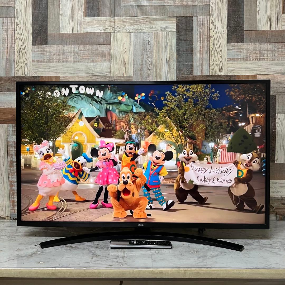 即日受渡❣️全国送料込 LG 43V型4Kチューナ内蔵テレビ、ネット視聴多数