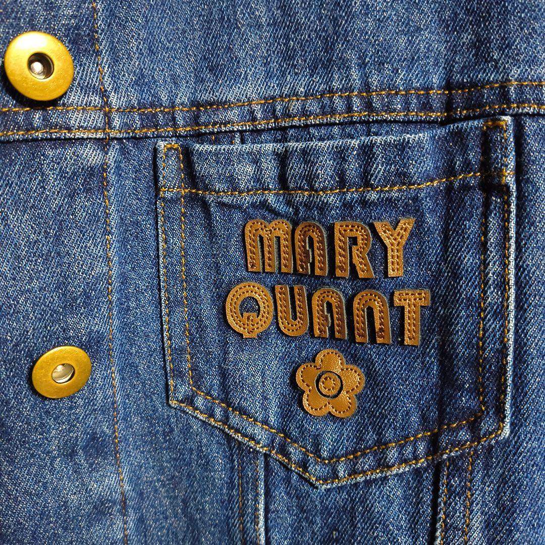 MARY QUANT デニムジャケット コーデュロイ襟付き