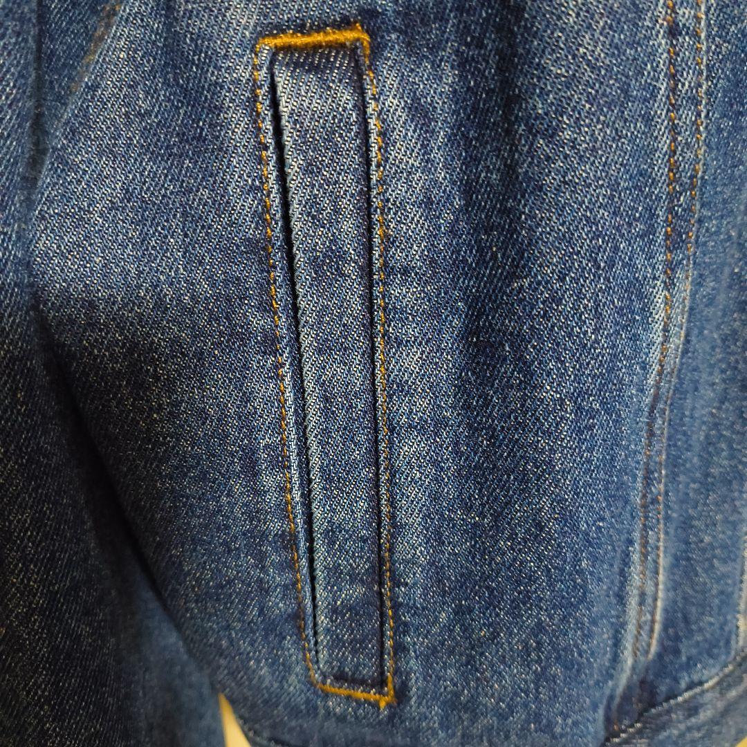 MARY QUANT デニムジャケット コーデュロイ襟付き