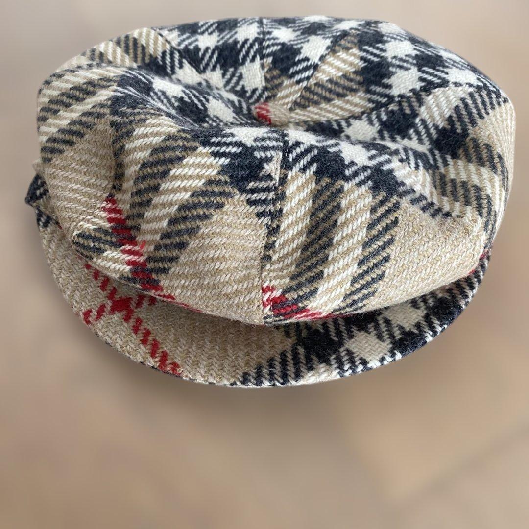 BURBERRY チェック柄 ベレー帽 Sサイズ