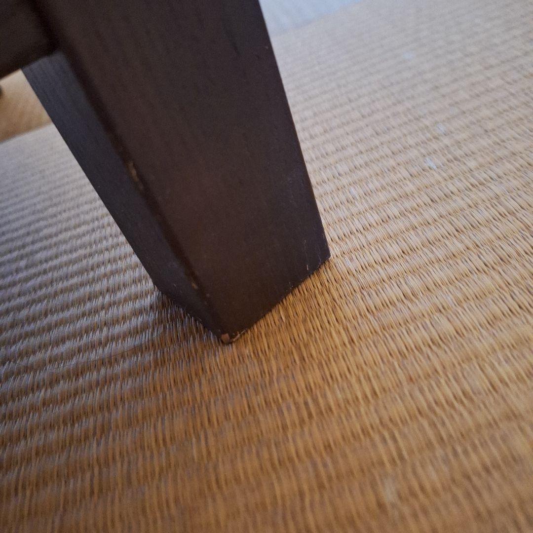 無印良品　タモ材　ダークブラウン 木製チェスト 4段