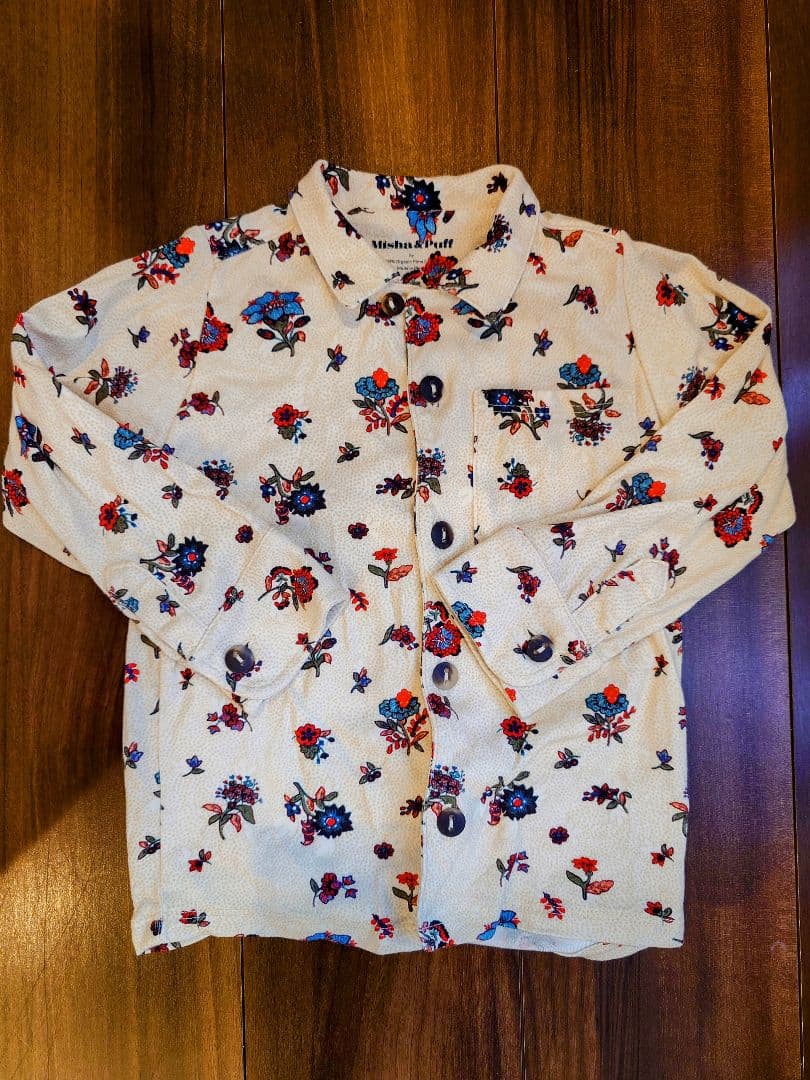 Misha & Puff 花柄長袖シャツ 5y