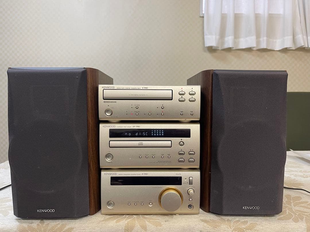 KENWOOD CD・カセットデッキ ゴールド ジャンク