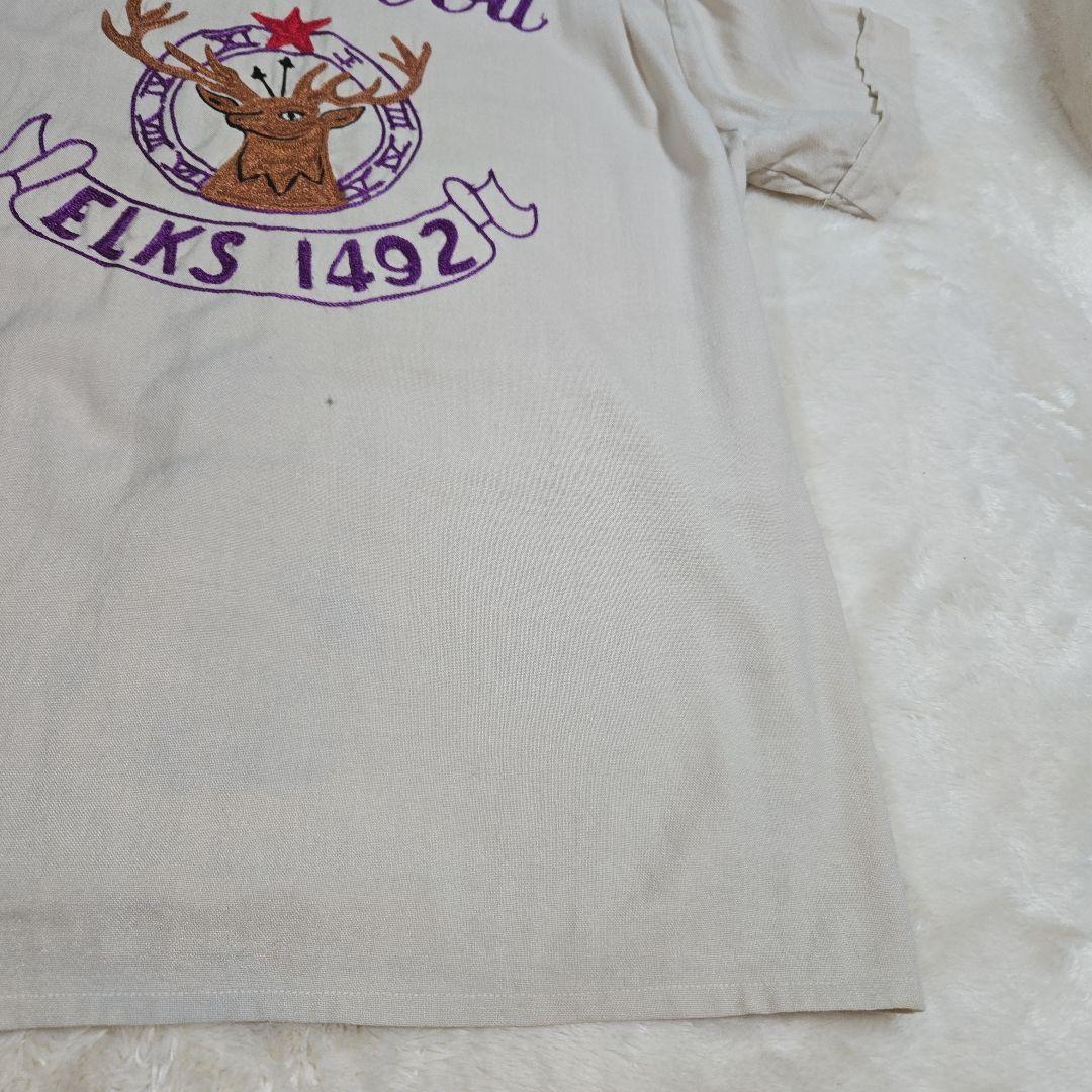 超希少 ELKS エルク ボーリングシャツ ヴィンテージ チェーンステッチ