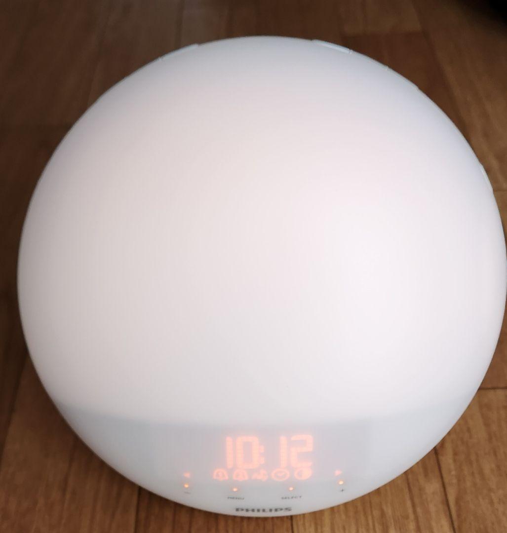 【動作確認】PHILIPS ウェイクアップライト 光目覚まし時計 HF3519