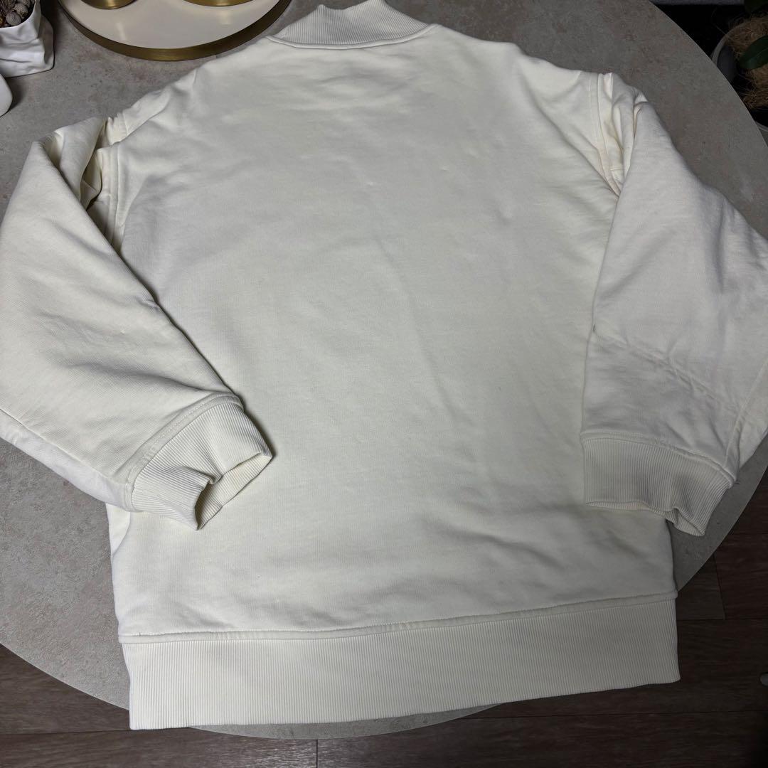 Acne Studios スウェット トレーナー モックネック ボックスロゴ 白