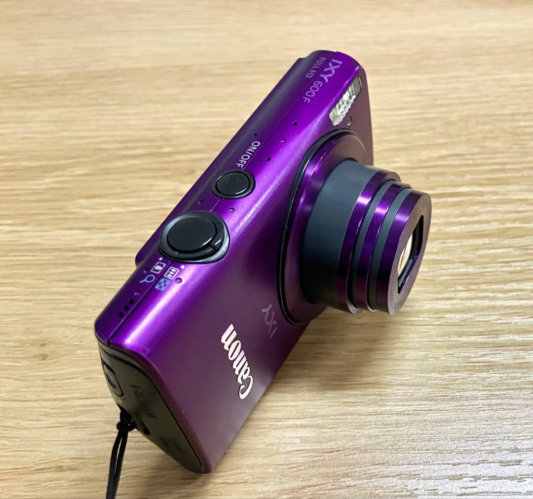 動作確認済 Canon IXY600F デジカメ パープル デジタルカメラ
