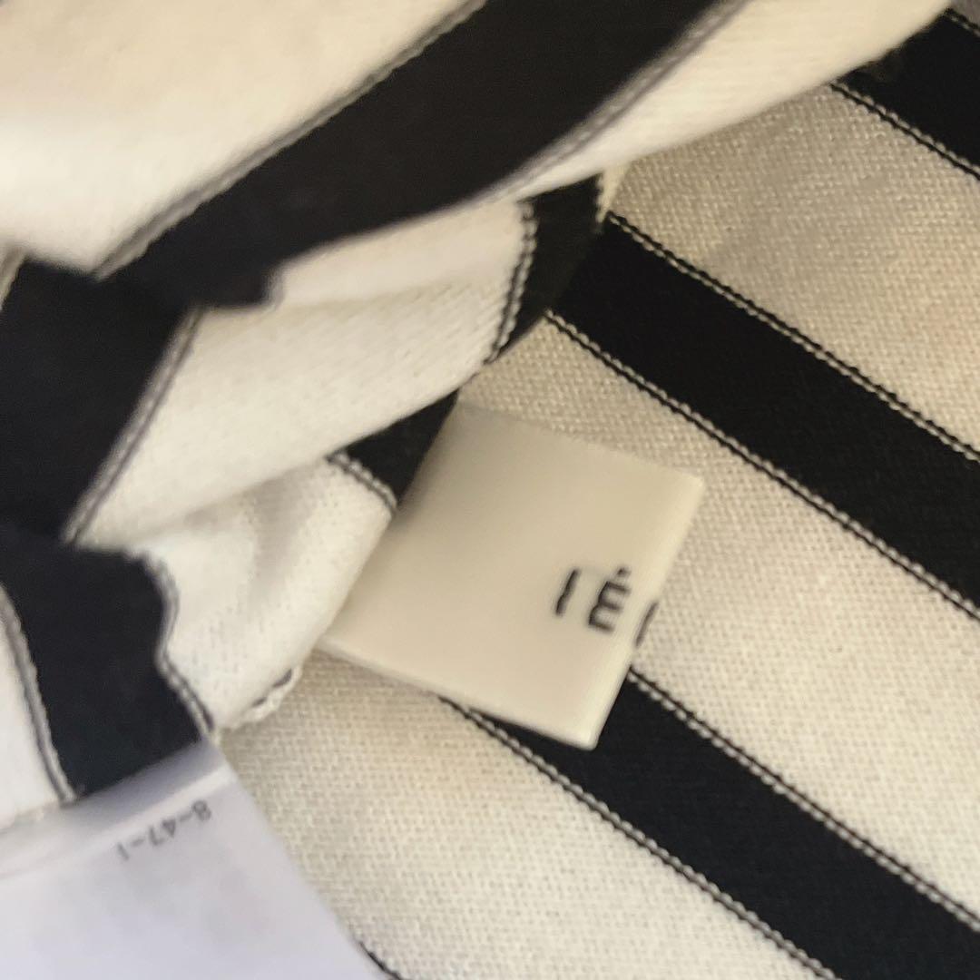 2025 イエナ SEATTLE度詰めボーダーボートネックニット