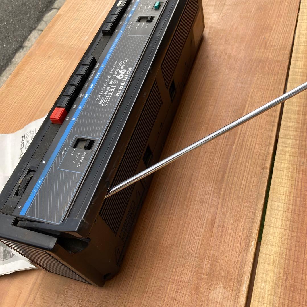 ダブルラジカセ　昭和レトロ　説明書あり　FAIR MATE