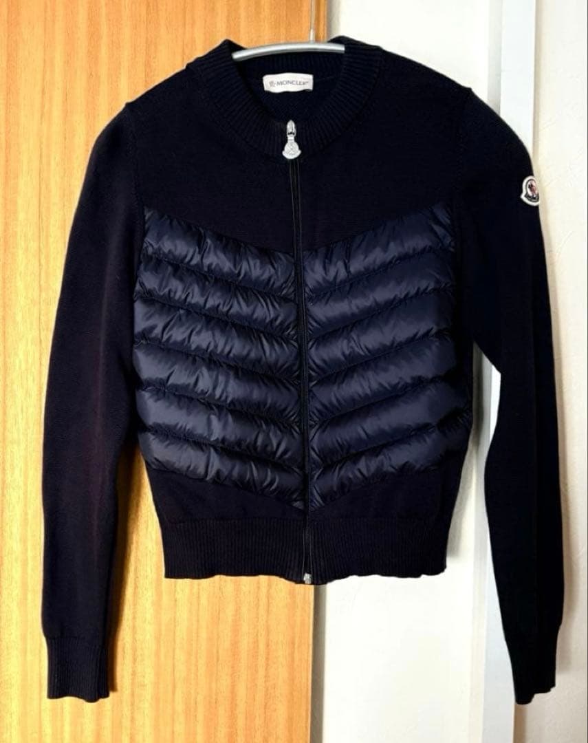 【美品】Moncler kids ニットダウンカーディガン　140cm