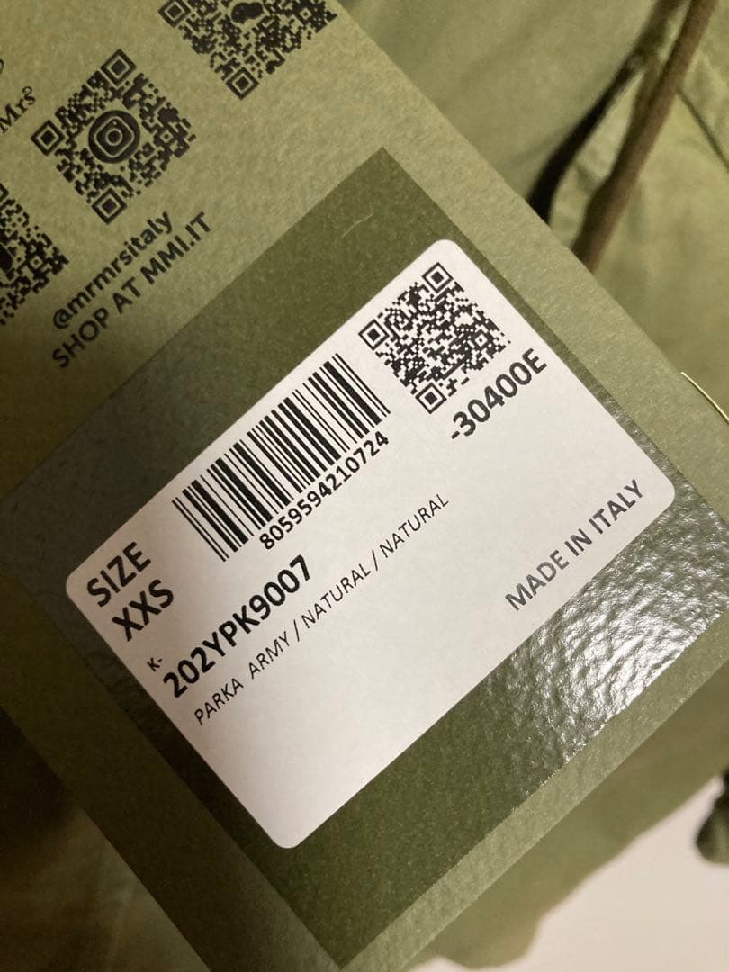 Mr&Mrs Italy 極上ラクーン&コヨーテ モッズコート XXS