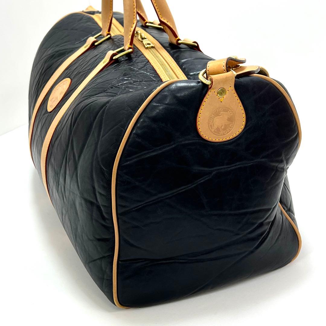 ハンティングワールド　トラベルバッグ　レザー　2WAY　トラベル　旅行