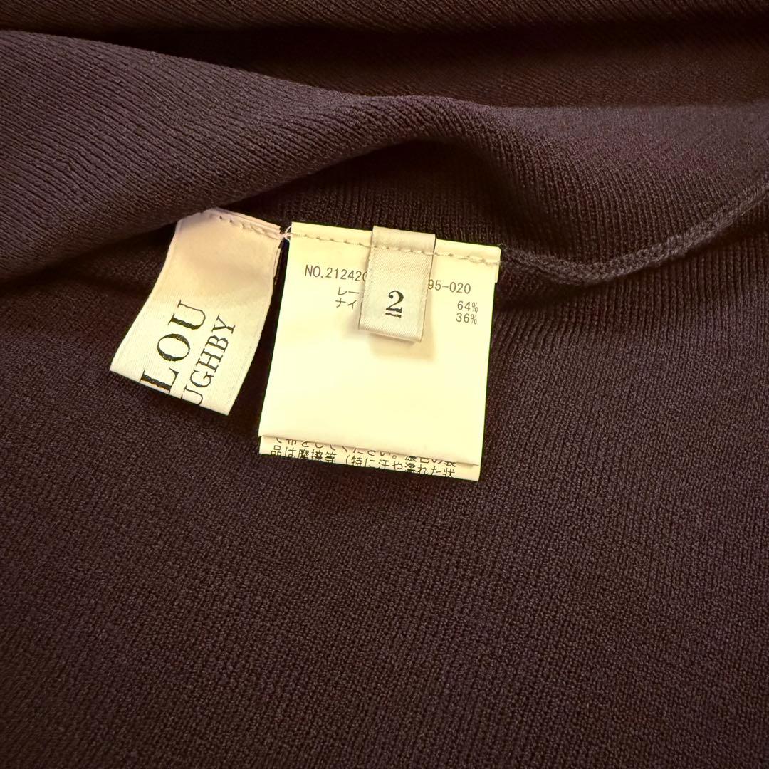 LOULOU WILLOUGHBY ルルウィルビー ニットワンピース 黒