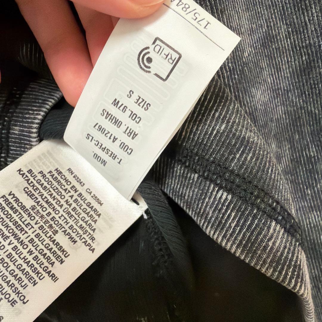 DIESEL ダークグレー 長袖Tシャツ S