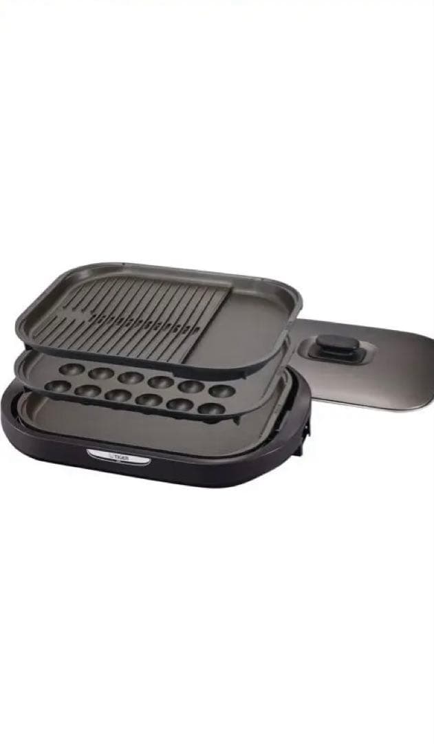 タイガーホットプレート3枚セット 平面たこ焼き 蓋付き CRC-A300-T