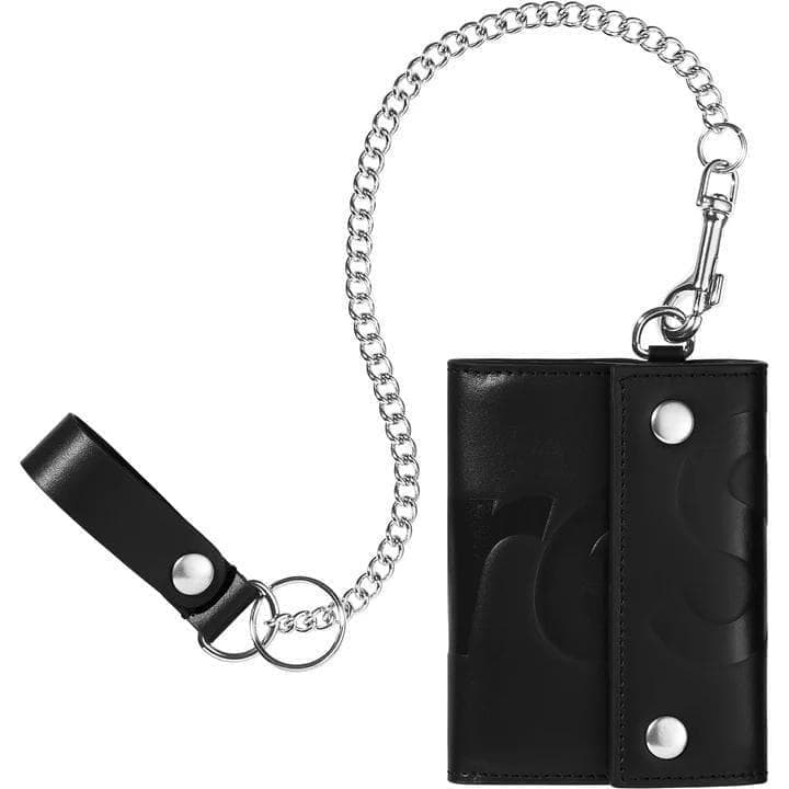 Supreme Leather Chain Wallet 黒