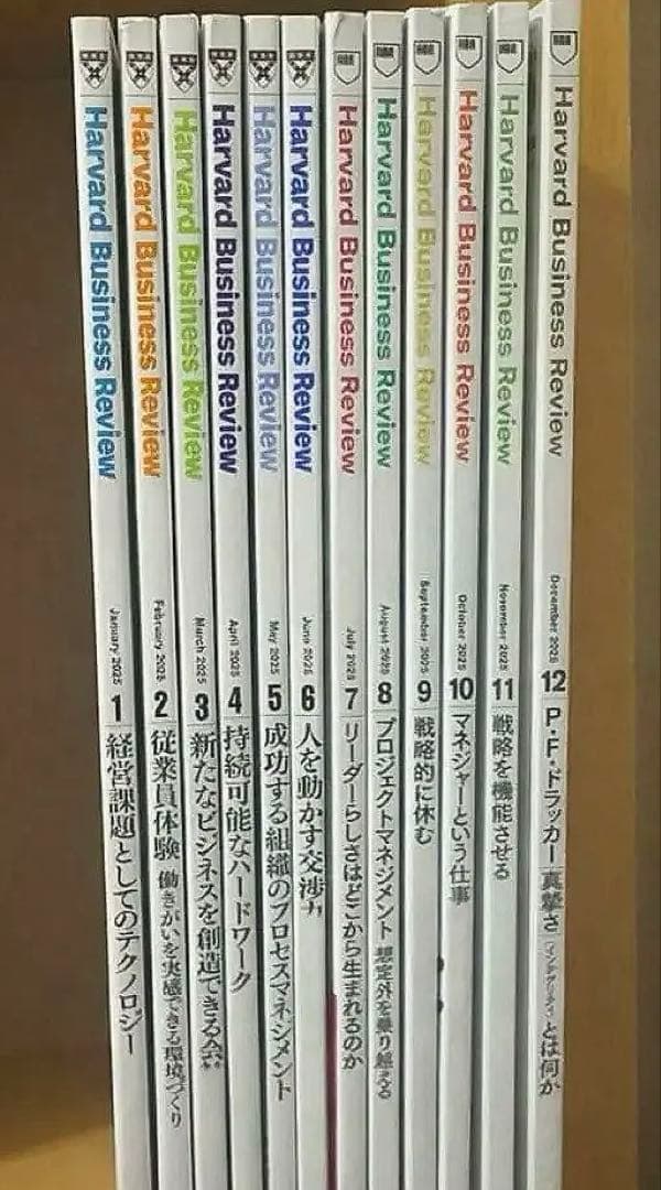 ハーバード・ビジネス・レビュー 2025年 12冊