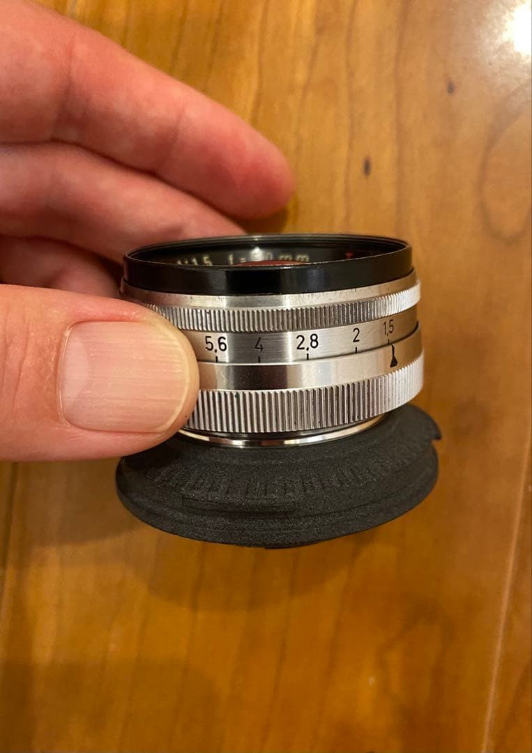 Zeiss Opton Sonnar 50mm f1.5 L39アダプター付き