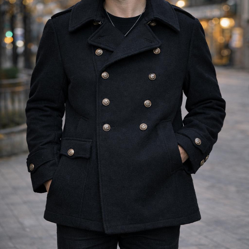 【日日是好日】ヒステリックグラマー ピーコート スカルボタン メルトン