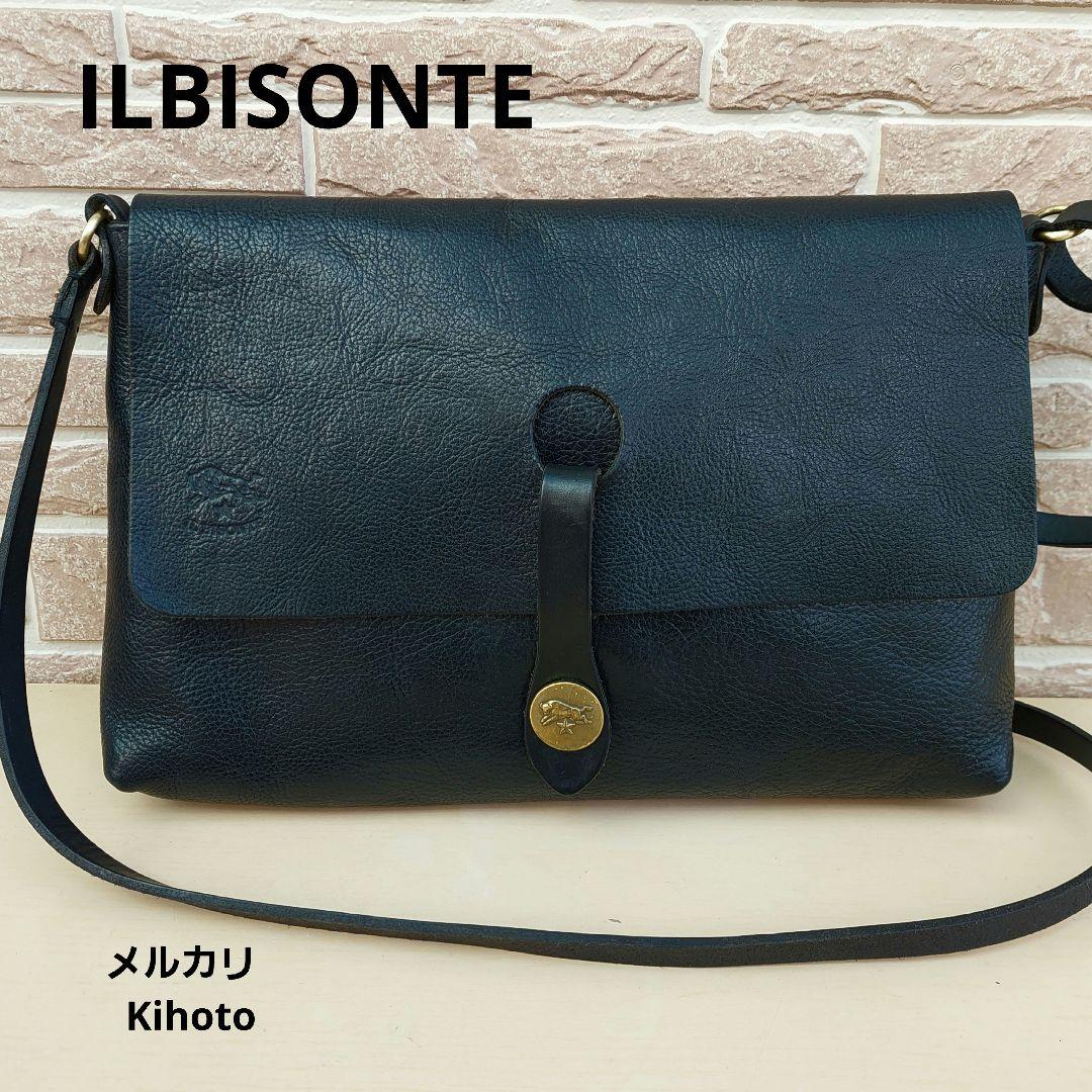 イルビゾンテ ILBISONTE ショルダー 黒 スクエア