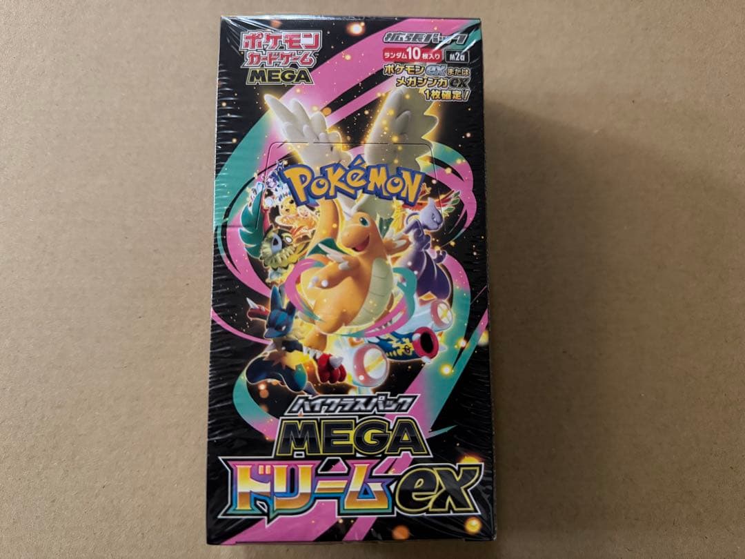 ポケモンカードゲームMEGAドリームexシュリンク付き1BOX