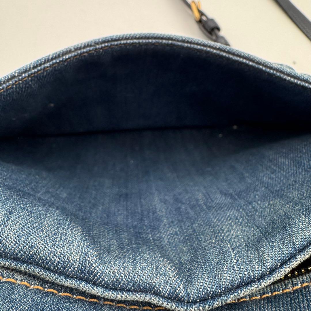 美品✨COACH ショルダーバッグ　ティーローズ　デニム生地　2way