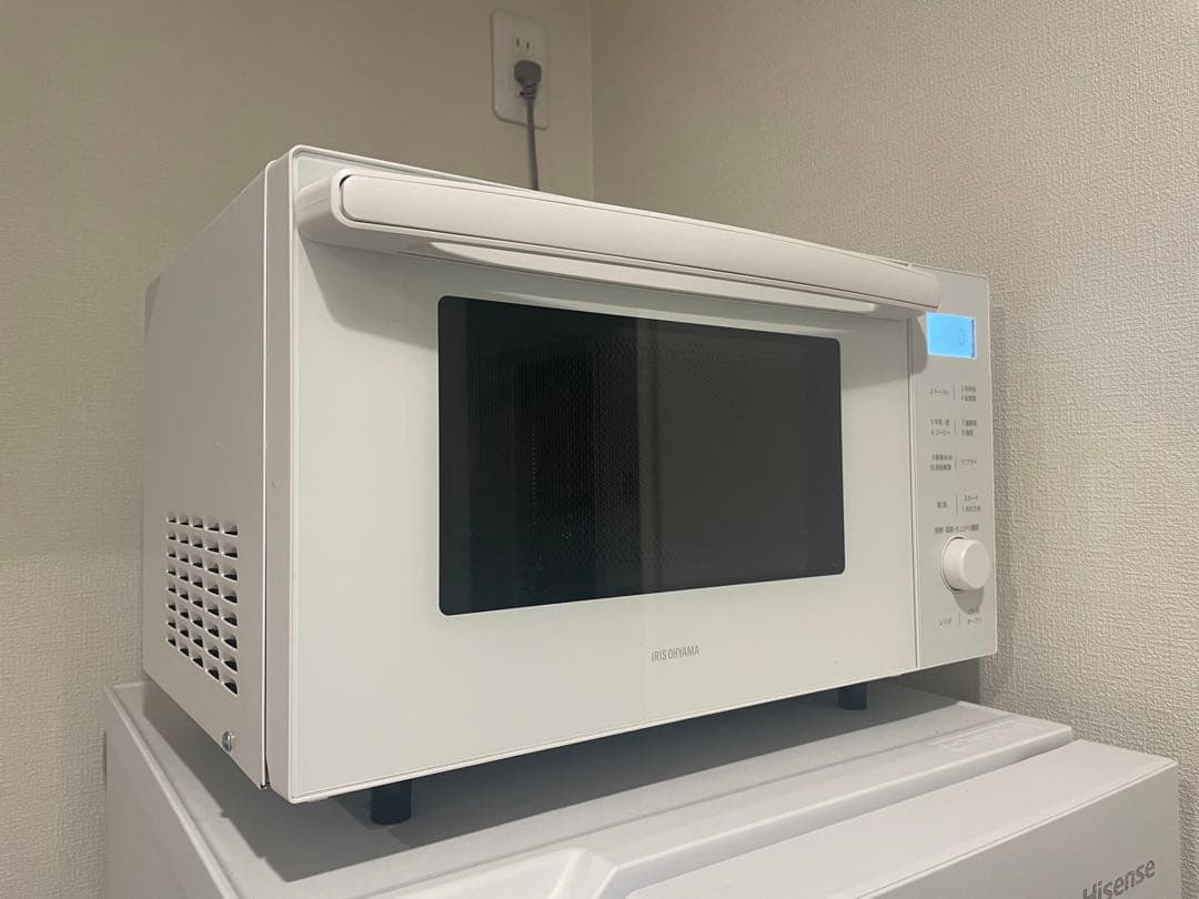 アイリスオーヤマ オーブンレンジ 18L ホワイト 電子レンジ 2024年製