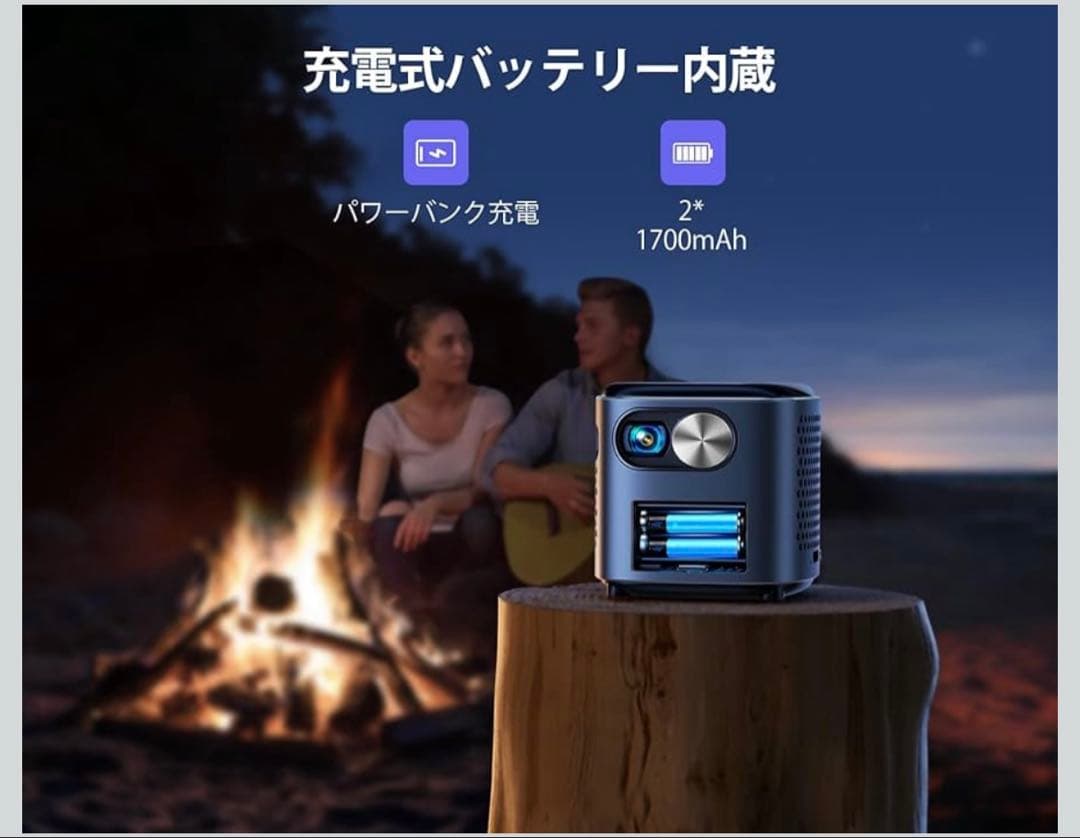 WiMiUS Q2プロジェクター小型【Android TV搭載Netflix対応