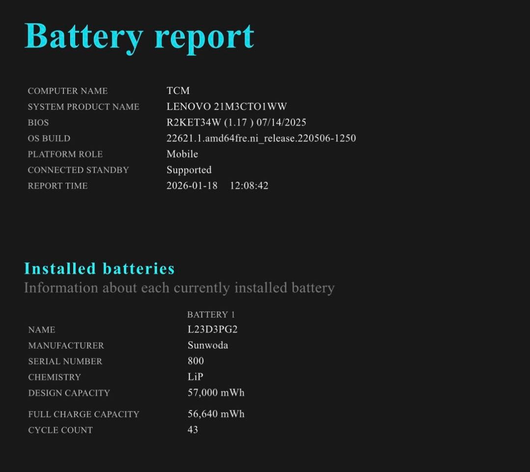 【ほぼ未使用】Lenovo ThinkPad E14 Gen6 US配列