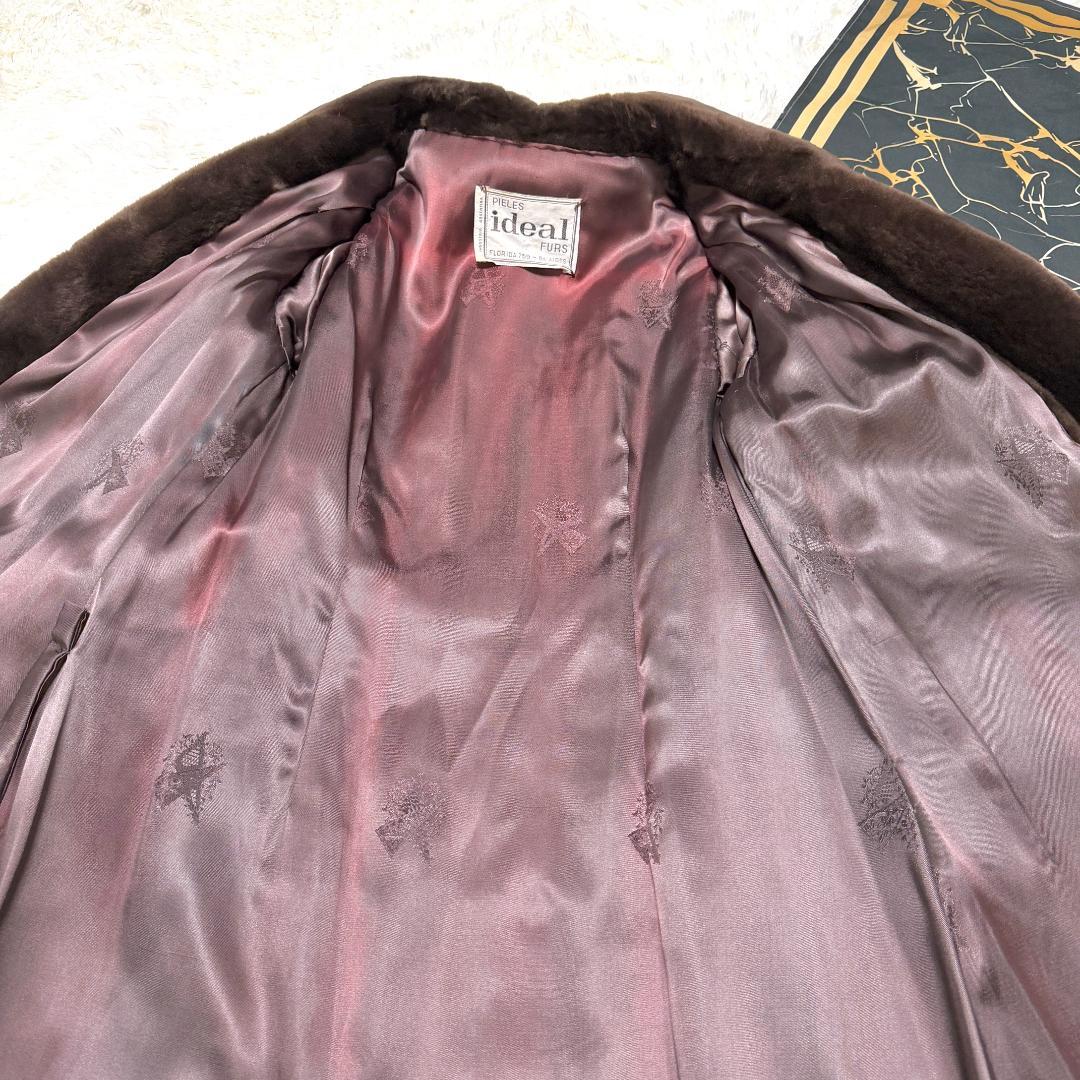 総丈110cm ヌートリア ロングコート シェアード ベルト トレンチ