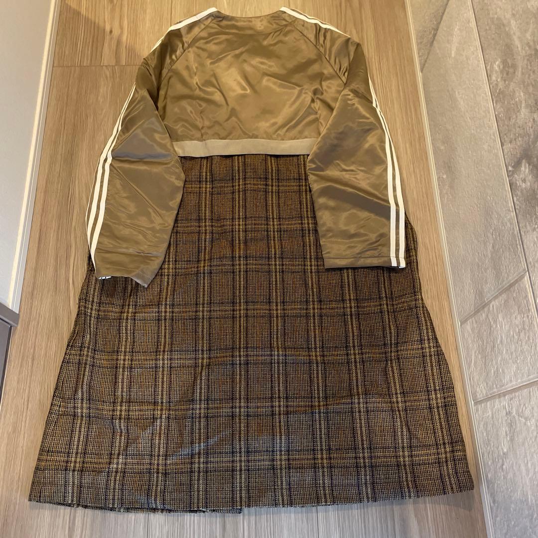 【新品未使用】グッチ　アディダス　ノーカラーコート　710398 裏地総柄