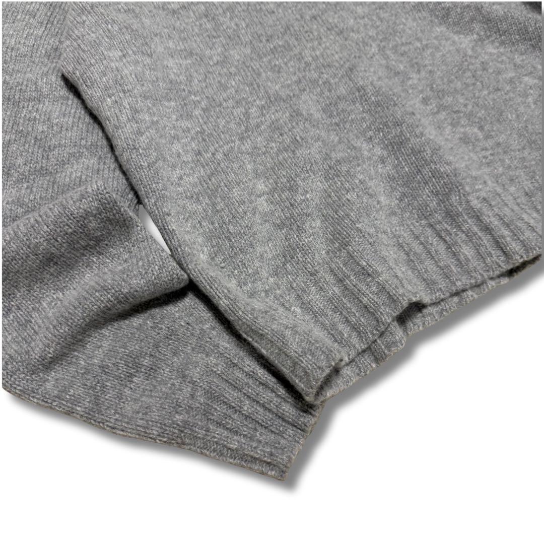 パームエンジェルス カーブロゴ セーター ニット グレー