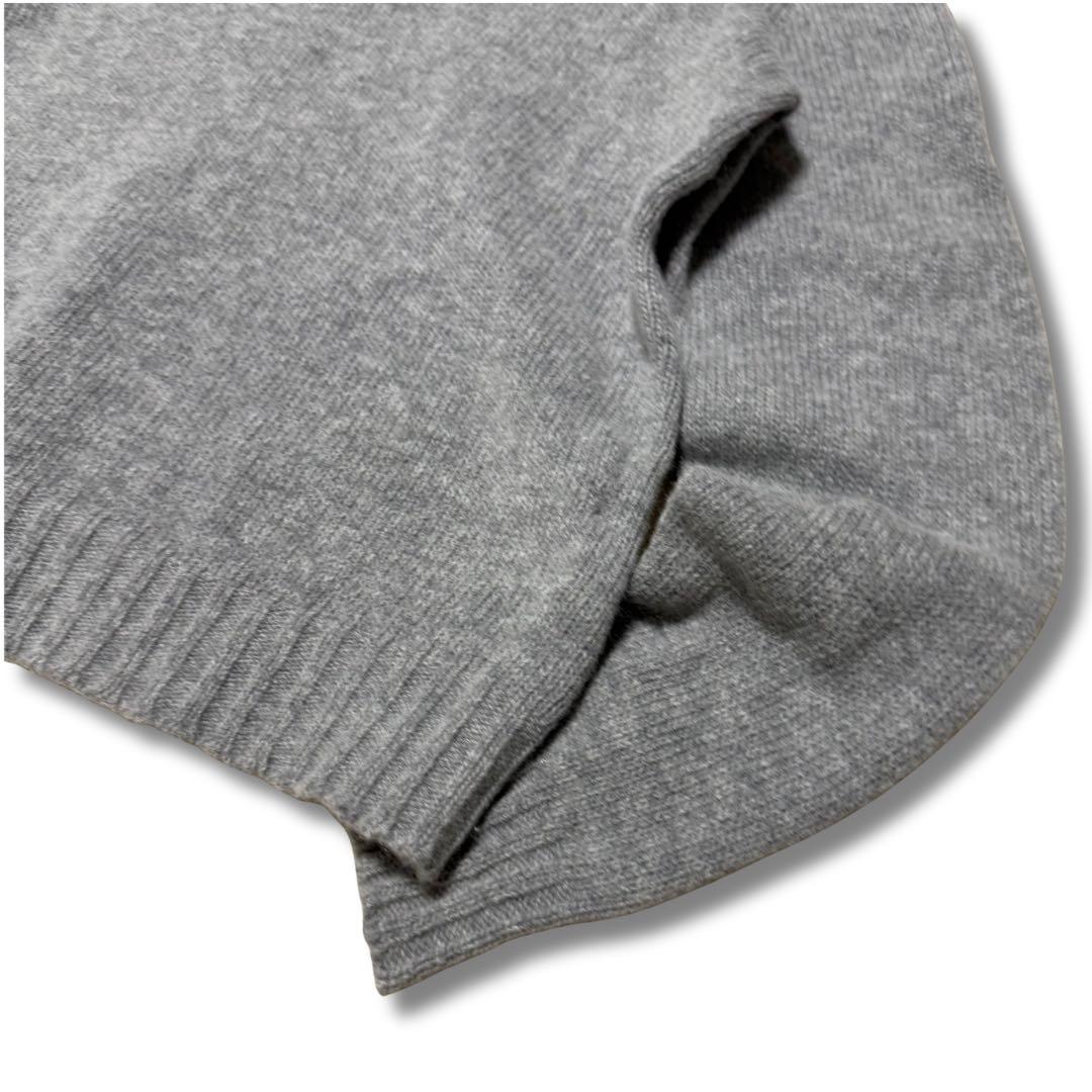 パームエンジェルス カーブロゴ セーター ニット グレー