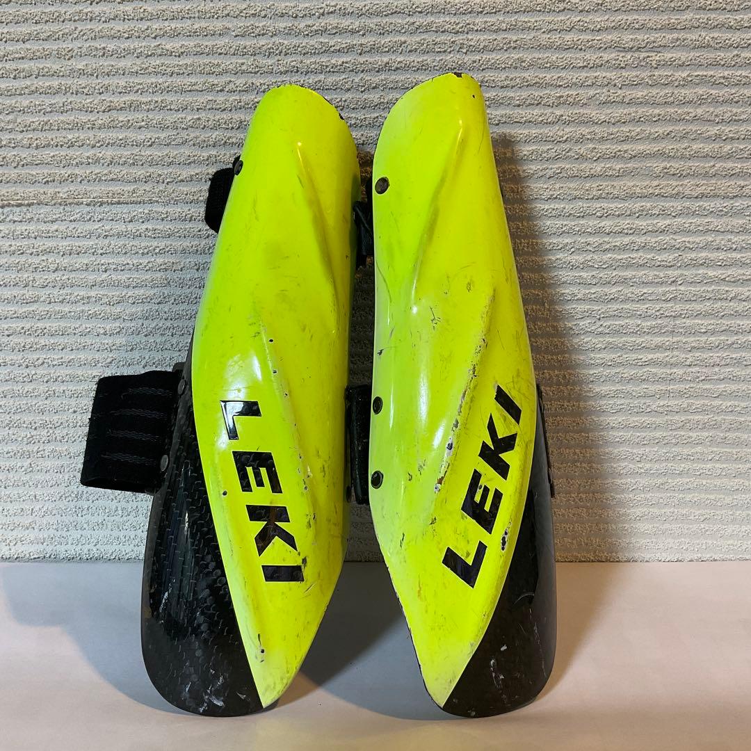 LEKI イエロー・ブラック アームガード　カーボン　 Mサイズ