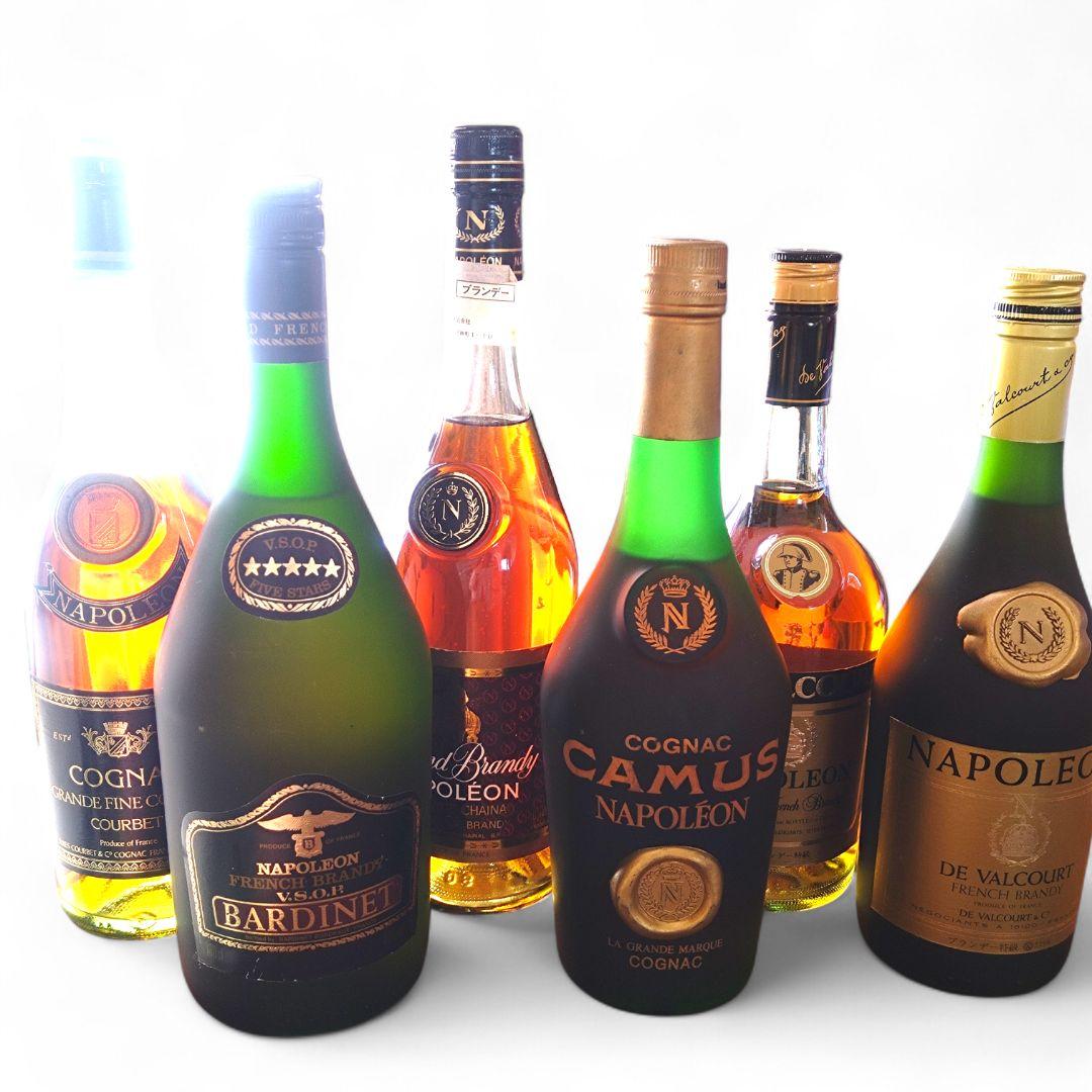 ナポレオン ブランデー／コニャック含む 6本セット 古酒 未開栓