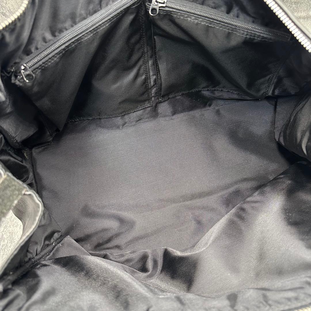 美品 イザック ヨウジヤマモト ボストンバッグ 旅行 ハンド シボ革 黒 メンズ